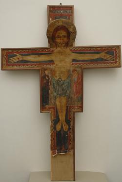 Serrapetrona - croce lignea dipinta